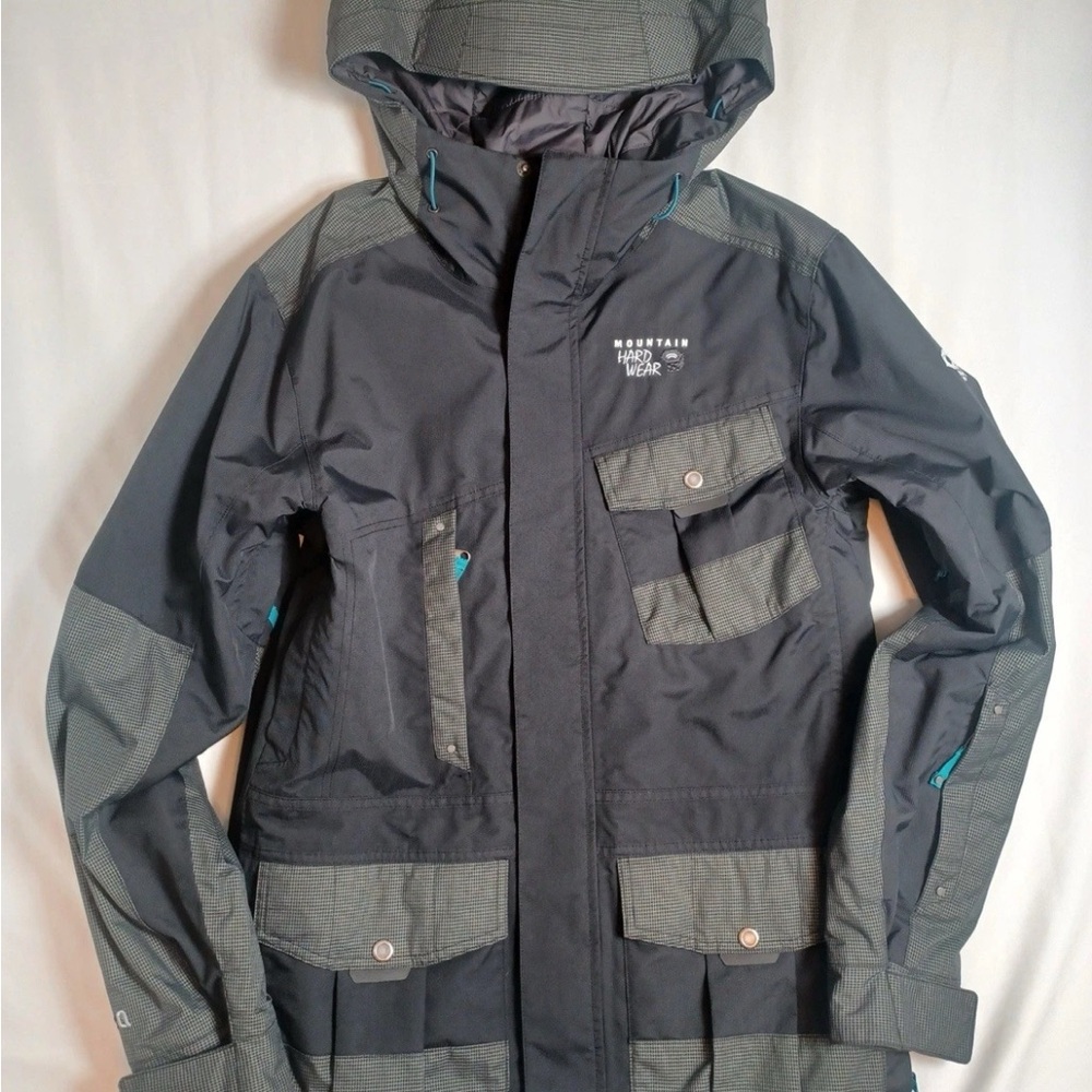 Mountain Hardwear Men's Black and Gray Jacket, size small